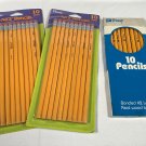 30 NOS Penway No 2 Pencils Lead Real Wood Barrel 3 Packs of 10