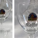 Leffe Stemmed Belgium Beer Glass Colorful Logo 12 oz 25cl RC