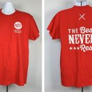Famous Dave's BBQ Certified Trainer The Best Never Rest T Shirt Mens Large Red