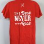 Famous Dave's BBQ Certified Trainer The Best Never Rest T Shirt Mens Large Red