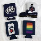 4 Miller Lite Beer Neoprene Bottle Can Koozies Cowboy Boot LGBTQ Omaha Baseball 4 Miller Lite Beer Neoprene Bottle Can Koozies Cowboy Boot LGBTQ Omaha Baseball