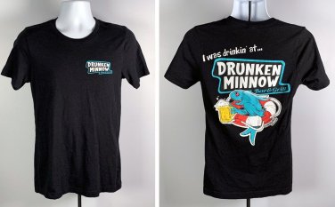 I Was Drinking at Drunken Minnow Bar & Grill Sterett Creek T Shirt Mens Small