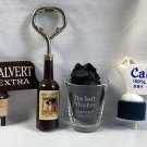 Calvert Extra Shot Glass 2 Liquor Pours Lord Calvert Bottle Opener
