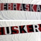 Adidas Nebraska Huskers Knit Scarf Rectangular Red Fringes Acrylic