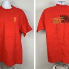 Ferrari Owners Club 12 Cylinder T Shirt Mens XL Red Cotton