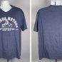 Yamaha Motors High Performance Motor Bikes V Neck T Shirt Mens XL 50/50 Blue