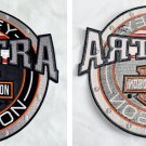 New Zylstra Harley Davidson Iron On Round Embroidered Patch 9" x 7.5" New Zylstra Harley Davidson Iron On Round Embroidered Patch 9" x 7.5"