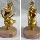 Disney Fab 50 Character Collection Ornament Gold Frozen Olaf 50th