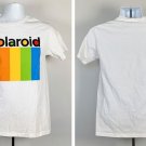 Polaroid Camera Rainbow Logo T Shirt Mens Small White Cotton Polaroid Camera Rainbow Logo T Shirt Mens Small White Cotton