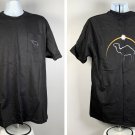 New Camel Cigarettes Pocket T Shirt Mens XL Cotton Black Cool Faded Logo