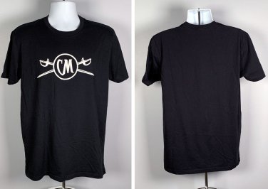 Captain Morgan Spiced Rum Crossed Swords T Shirt Mens Large Black Cotton Poly