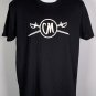 Captain Morgan Spiced Rum Crossed Swords T Shirt Mens Large Black Cotton Poly