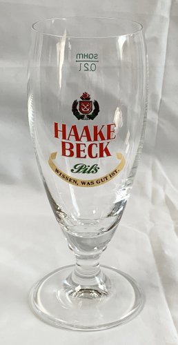Haake Beck Pils Stemmed Pilsner Beer Glass SQHM 0,2 l 8 oz