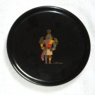 Couroc Monterey California Humming Bird Kachina Round Platter Tray 10.5"