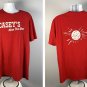 Casey's General Store Gas Station Here For Good Pizza Logo T Shirt Mens 2XL Red