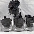 4 New Patron Tequila Etched Bee Logo Bubble Square Shot Glasses 2 oz 4 New Patron Tequila Etched Bee Logo Bubble Square Shot Glasses 2 oz