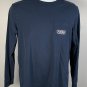 Vineyard Vines Hockey Logo Long Sleeve Pocket T Shirt Mens Small blue