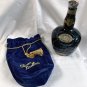 Empty Blue Royal Salute Scotch Whisky Bottle Wade Chivas Brothers Limited & Bag