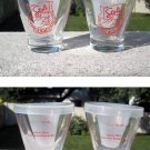 2 New Stoli Stolichnaya Vodka Shot Glasses Plastic Insert Lids