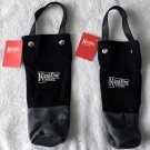 2 New Ketel One Vodka Bottle Bag Embroidered Canvas Black Handle Snaps Gift Tag