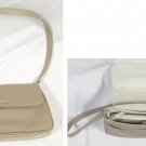 Liz Claiborne Tan Shoulder Purse Handbag 12" x 6.5" Polyester Built in Wallet
