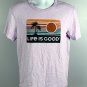 Life is Good Palm Trees Sun Logo T Shirt Mens Small Purple Cotton