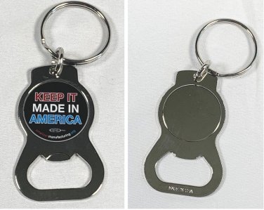 Keep It Made in America Keyring Keychain Bottle Opener metal