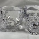 2 New Crystal Head Vodka Skull Acrylic Shot Glasses 2 oz Halloween