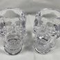 2 New Crystal Head Vodka Skull Acrylic Shot Glasses 2 oz Halloween