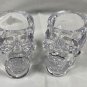 2 New Crystal Head Vodka Skull Acrylic Shot Glasses 2 oz Halloween