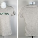 Jameson Irish Whiskey T Shirt Womens Small Gray Cotton Polyester Blend