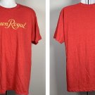 Crown Royal Whisky T Shirt Mens XL Red 50/50 Cotton Poly Blend Gold Logo