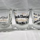 5 Different Jack Daniels Tennessee Whiskey Shot Glasses