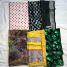6 Vintage Head Scarves Wraps Paoli Vera Clovers Polka Dots Stripes square long