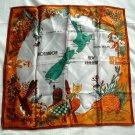 Womens Souvenir Aotearoa New Zealand Landmarks Scarf Wrap 26.5" x 26.5" Poly
