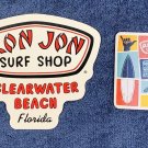 Ron Jon Surf Shop Clearwater Beach Florida Sticker & Metal Magnet Tiki Turtle