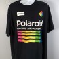 One Step Polaroid Camera Capture and Remember Rainbow Logo T Shirt Mens 3XL