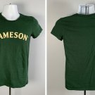 Jameson Irish Whiskey T Shirt Womens Juniors Large Green Cotton