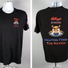 Kellogg's Strong Tony the Tiger Helping Feed the Nation T Shirt Mens Medium