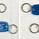 2 Nebraska State Patrol Keychains Key Rings Rubber Drive Hammered Get Nailed