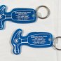 2 Nebraska State Patrol Keychains Key Rings Rubber Drive Hammered Get Nailed