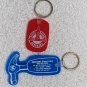 2 Nebraska State Patrol Keychains Key Rings Rubber