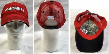 Case IH Agriculture Snapback Trucker Hat Mens Farming Red