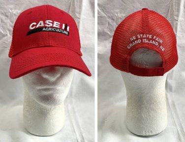 Case IH Agriculture NE State Fair Grand Island NE Trucker Hat Mens Farming Red