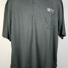 New PPG Paints Pittsburgh Plate Glass Polo Golf Shirt Mens XL Gray Polyester