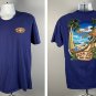 Ron Jon Surf Shop Living the Good Life T Shirt Mens Large Tropical Beach Scene