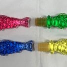 4 Colorful Plastic Acrylic Koi Fish Bottle Stoppers 5" Blue Pink Green Yellow 4 Colorful Plastic Acrylic Koi Fish Bottle Stoppers 5" Blue Pink Green Yellow