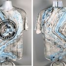 Maui Island Paradise Hawaii T Shirt Mens XL Cool Blue Gray Wave Pattern Cotton Maui Island Paradise Hawaii T Shirt Mens XL Cool Blue Gray Wave Pattern Cotton