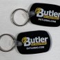 2 Butler AG Equipment Keychains Key Rings Rubber Red Agriculture Farm