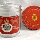 Vintage Robb Ross Family Size Empty Peanut Butter Glass Jar 2 lb 8 oz Iowa